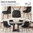 Velvet Dining Chairs Set of 4, Modern Upholstered Kitchen Chair With Metal Legs For Bedroom Living Room, Apartment-550672790-550672785