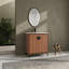 Meuble-lavabo sur pied 30 po, 2 portes, meuble-lavabo autoportant en bois d'ingénierie avec lavabo