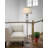 Revere Gunmetal Clear Floor 59" Gunmetal with Clear Glass Floor Lamp-759802309