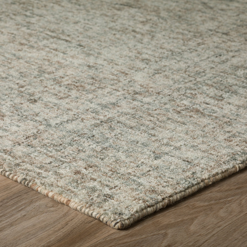 Fog Gray Hand-Tufted Wool 5' x 7' Area Rug