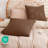 PHF 100% Cotton Waffle Weave Euro Shams, 2 Pack Elegant Home Decorative Euro Throw Pillow Covers for Bed Couch Sofa-124279118-124279116