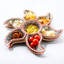 Plat de service divisé en étoile fabriqué à la main en céramique Dipper - ensemble de 6 entrées et plateau à condiments-693819269-693819289