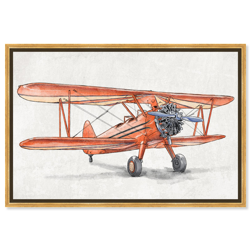 Transport Vintage Aviator III Air Transport - Reproduction d'art graphique sur toile, H 30 po x l 45 po x 1,5 po