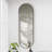 63 X 20 Inch Oval Full-Length Mirror With Rust-Proof Brushed Aluminum Frame, Wall-Mounted For Clear HD Reflection-50436228
