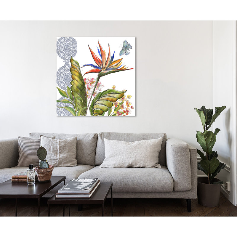 Tropical Garden: Bird Of Paradise - Impression sur toile tendue, H 18 po x l 18 po x P 1,5 po