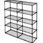 Étagère en métal robuste à 5 tablettes 2 pièces, rangement polyvalent pour le garage, le bureau personnel, l'entrepôt, la maison d'écurie