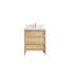 Chêne Elizabeth 30 po X P 22 po Meuble-lavabo simple en D-109690884