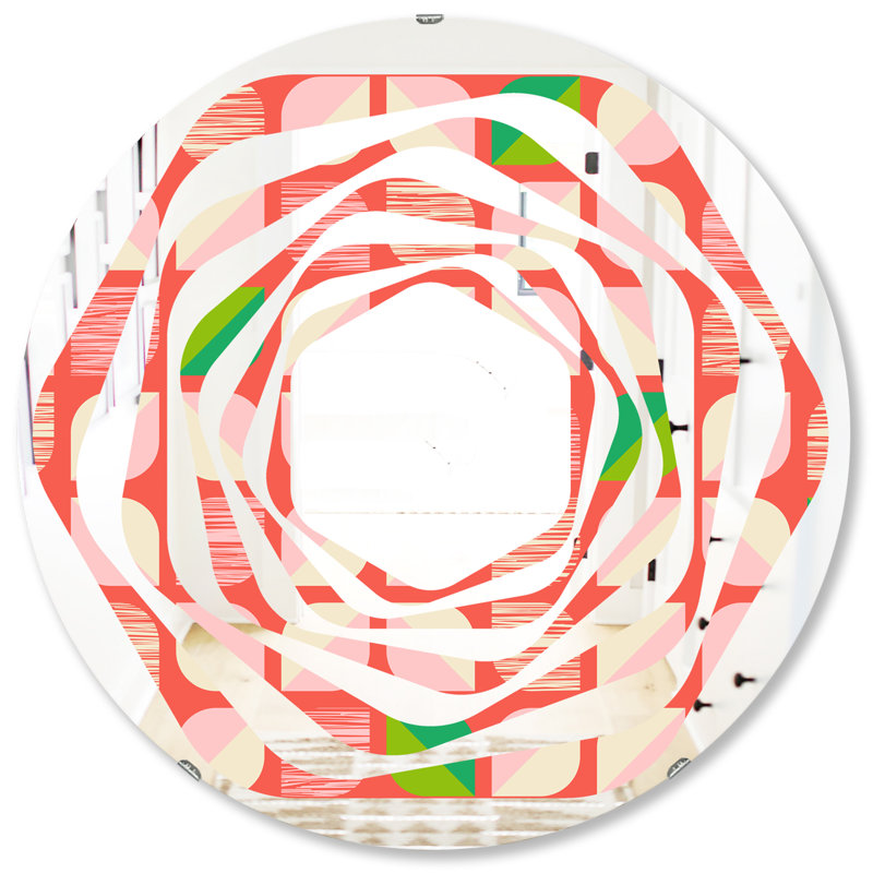 Miroir mural Whirl Abstract, H 31,5 po x l po
