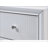 1Pc Modern Glam Style Two Drawer Nightstand Embossed Crocodile Pattern-1114058810