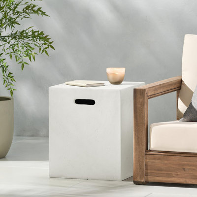 Support de réservoir 16 x 20 pouces / table d'appoint, blanc