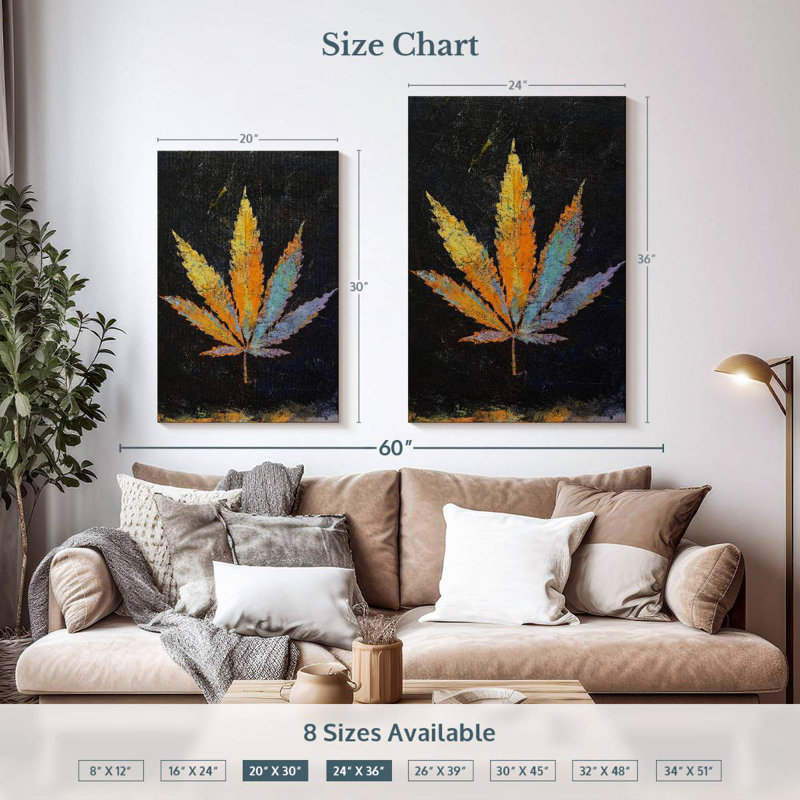 Cannabique, H 30 po x l 20 po
