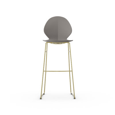 Basil Ergonomic Stool with Metal Base
