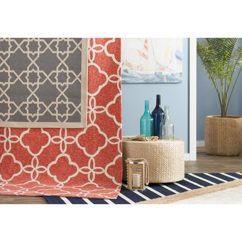 Palermo Casual Bordered Power Loom Jute Off White Rug, Rectangle 7'6" x 9'6"