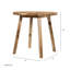 Table en bois massif 32 po x 30 po pour la salle à manger, élégance décontractée dans la salle à manger, table 32 po x 30 po, aspect classique