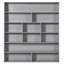 Lit superposé gris avec rangement supplémentaire - 2 tiroirs et armoire multicouche pour une chambre à coucher soignée-1002558265-1002558266