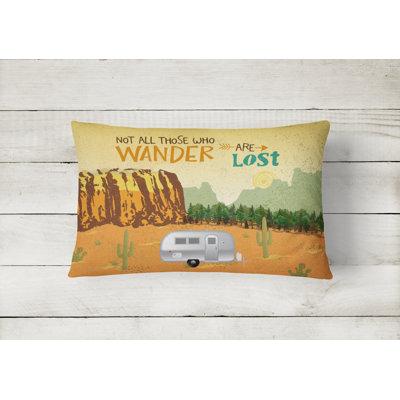  Airstream Camper Camping Wander Lumbar Pillow