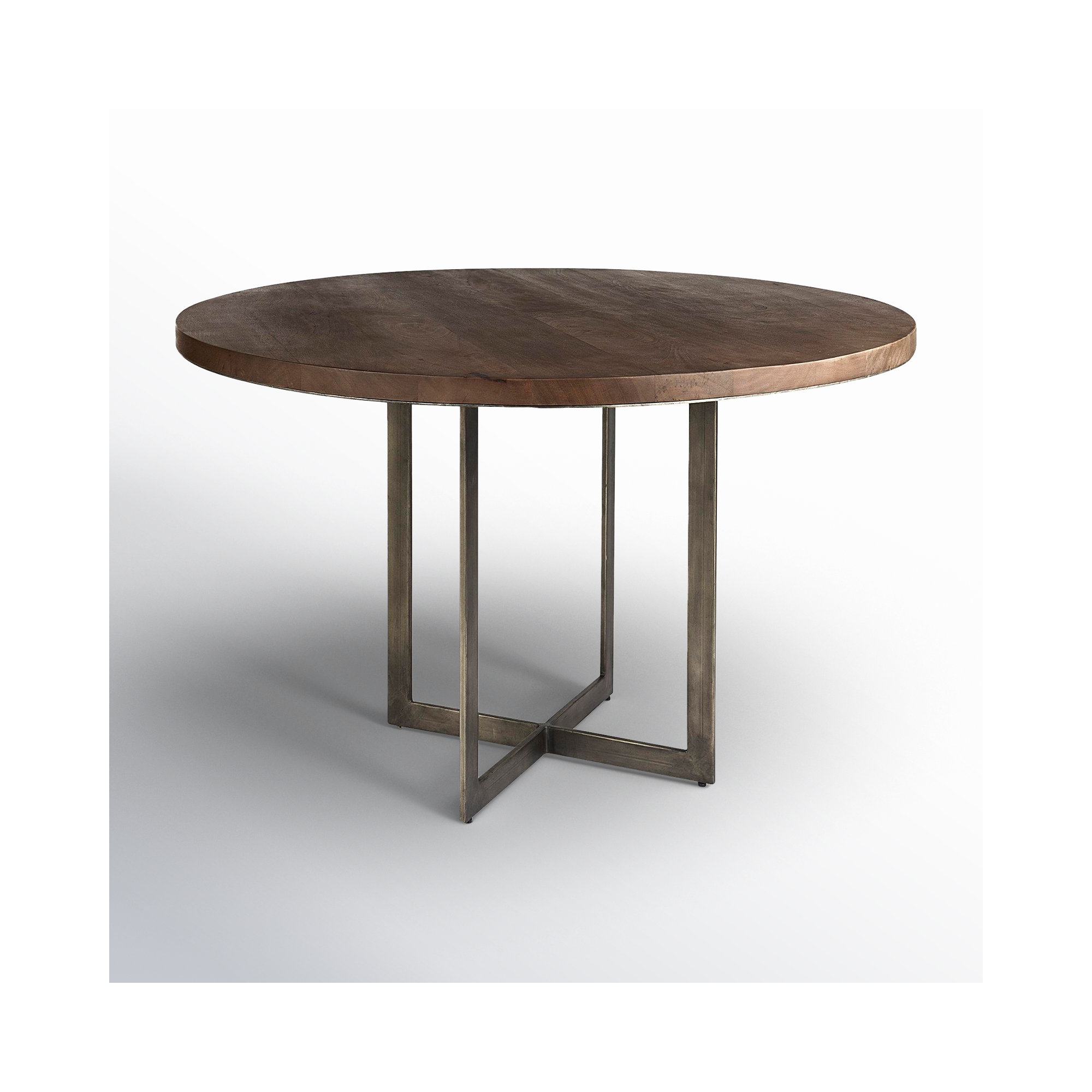 Tulane 48'' Round Dining Table, Dark Brown, Brown