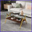Table basse moderne en verre trempé pour le salon - Pieds en métal robustes, faciles à nettoyer et amp; Capacité de 220 lb-121049100-121049102