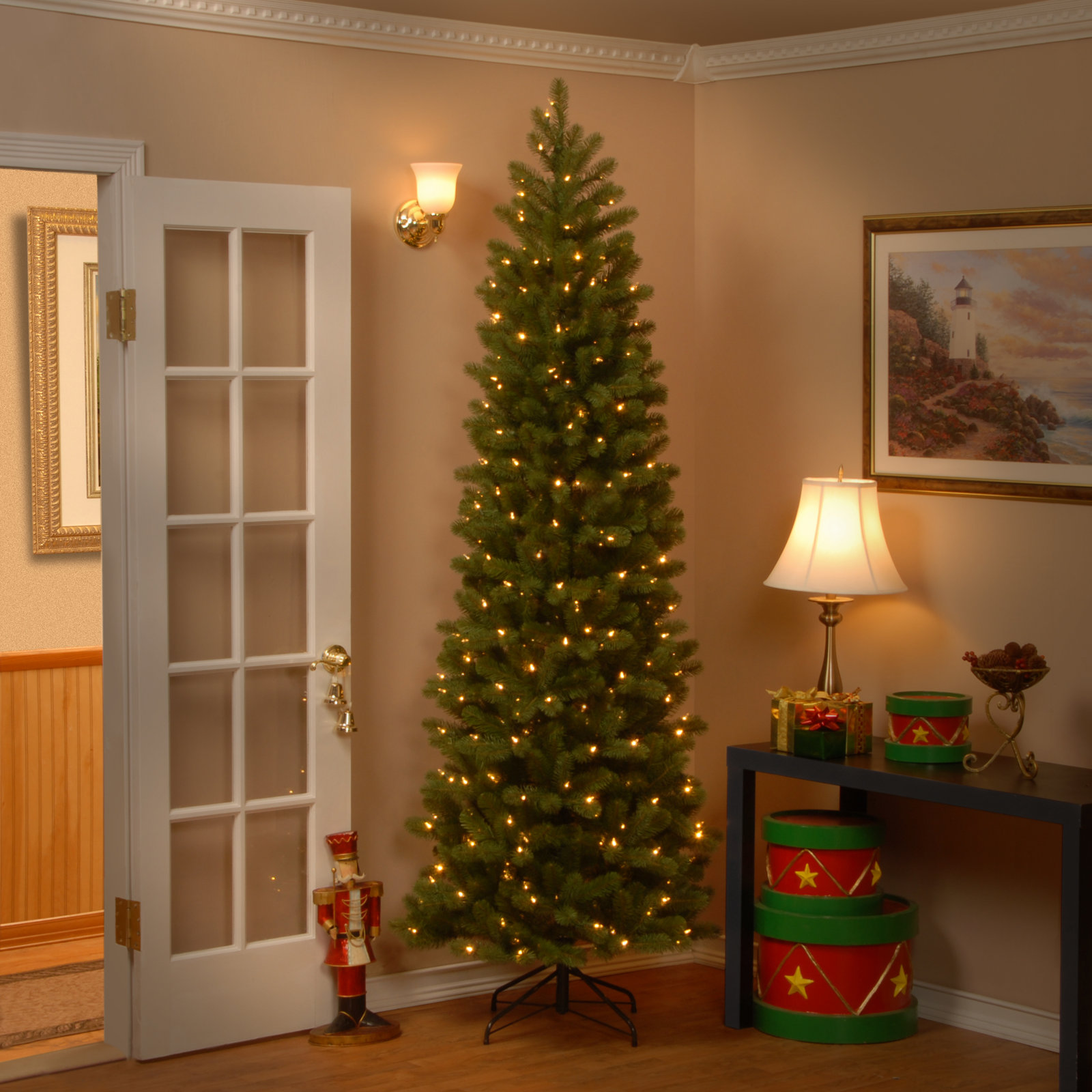 Douglas 12' Pre-Lit Fir Tree - The Holiday Aisle®, 12'