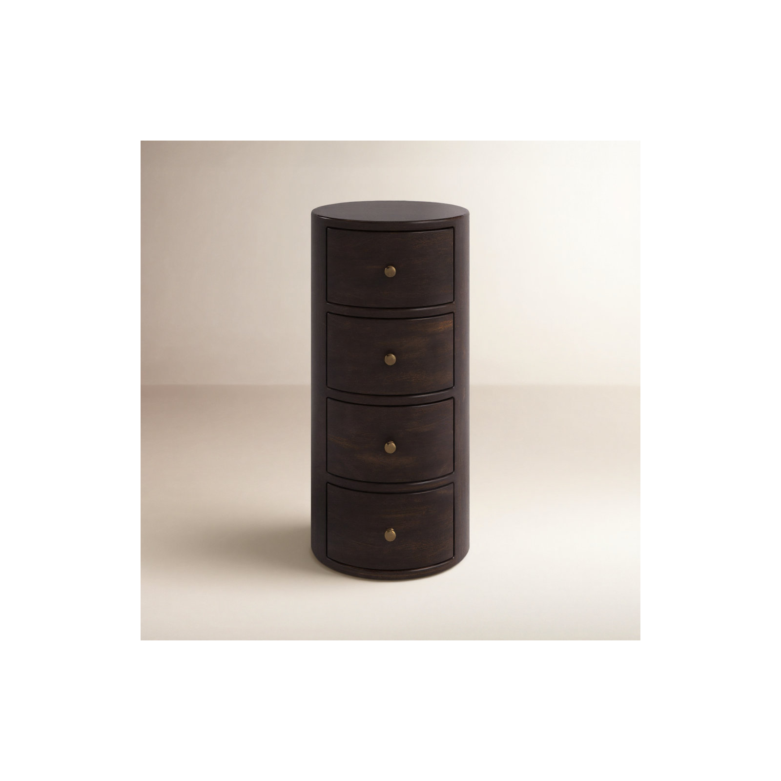 Atlantic 4 - Drawer Nightstand, Chocolate