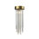 1-Light 6" Round Convertible Flush Crystal Mini-Pendant Light