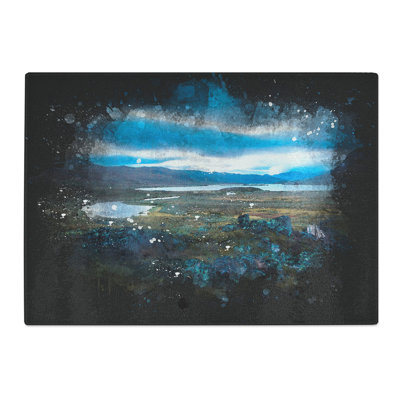 Terrain in Abisko Sweden Paint Splash Chopping Board