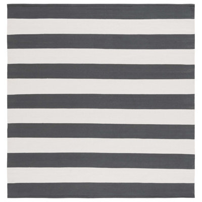 Parikh Hand Woven Cotton Striped Rug