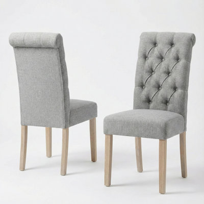 Monarda Roll Top Tufted Upholstered Side Chair