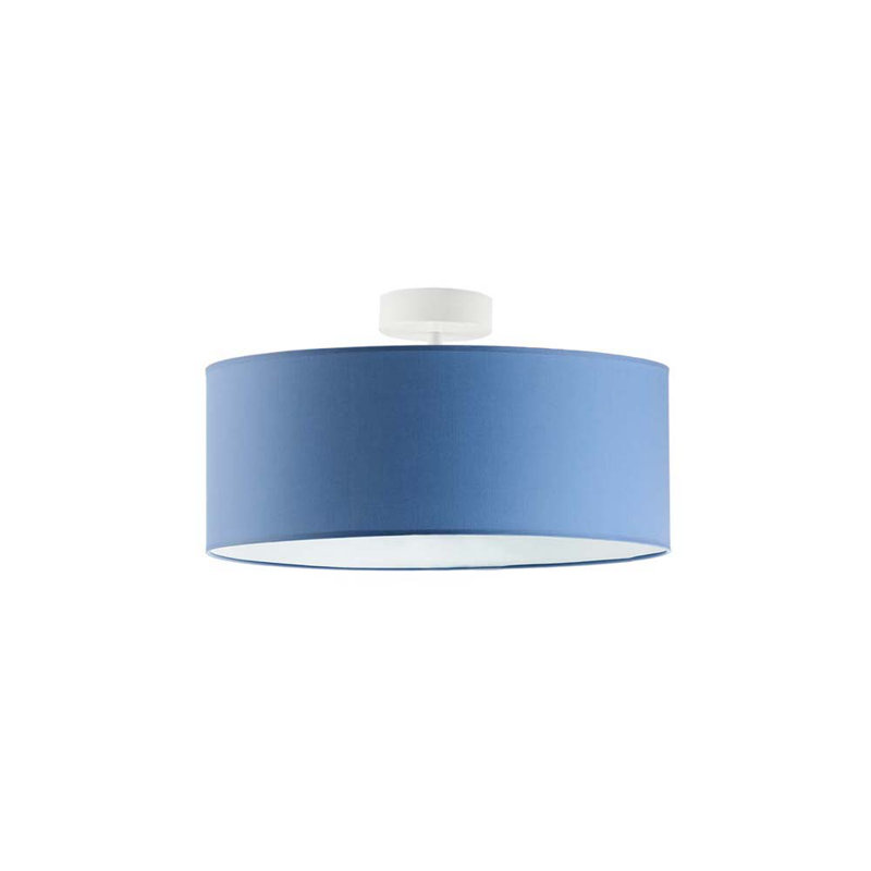 Audriona Semi Flush Mount, Blue, White, 30cm H x 40cm W x 40cm D