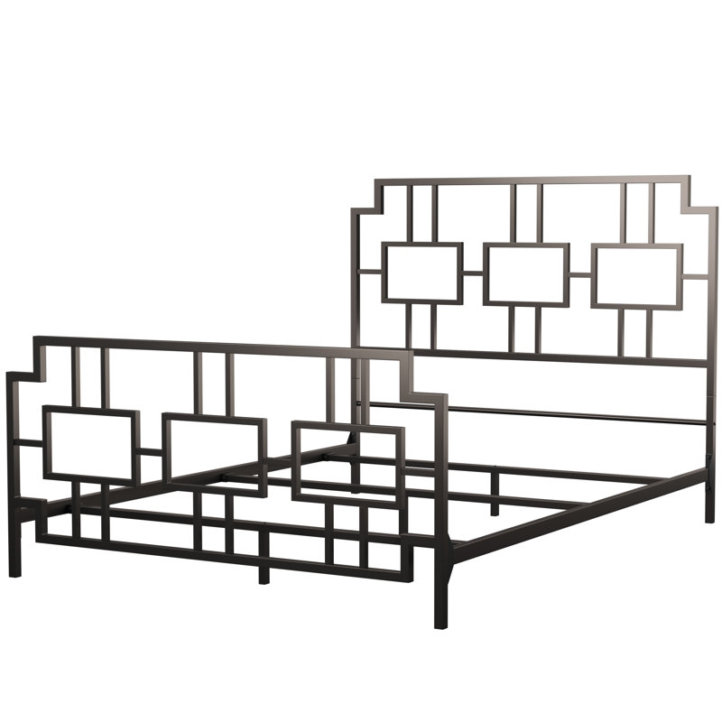 Schiffer Metal Open-Frame Bed, Queen