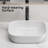 Bathroom Small Vessel Sink Above Counter White Porcelain Ceramic Oval Rectangle Bathroom Vanity Sink Bowl Lavatory Wash Basin
