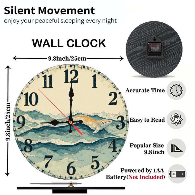 Autumn River Landscape Wall Clock
