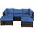 Awar 5 - Person Patio Conversation Set with Cushions-1334423762