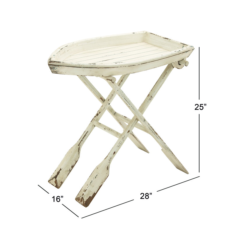Sheffield Tray Top Cross Legs End Table