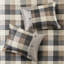 Édredon neutre avec 7 pièces, tissu à chevrons, style Buffalo Plaid-122457271-122457272