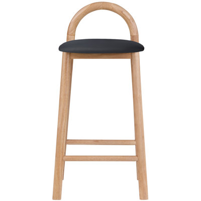 Bartolomea Upholstered Counter Stool with Solid Wood Frame
