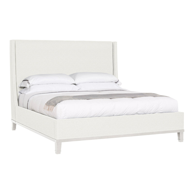 Michael Weiss Solid Wood Wingback Bed, Kempsey Sheepskin, Casa Blanca