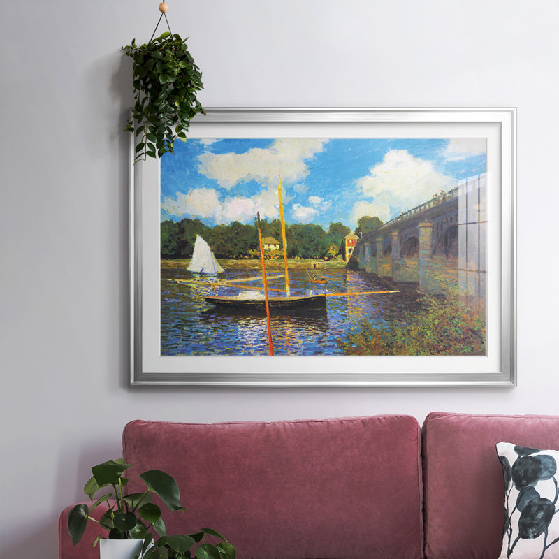 Le pont de la route, Argenteuil, Argent, H 30 po x l 44 po x P 1,5 po