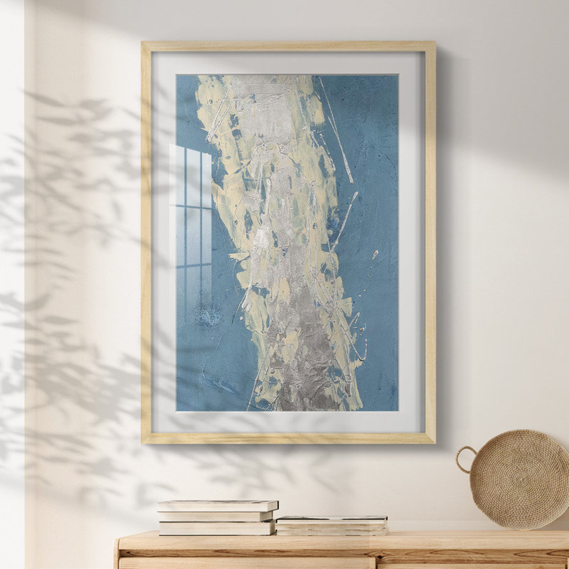 Printed Retro Fling I -Framed Print, Natural