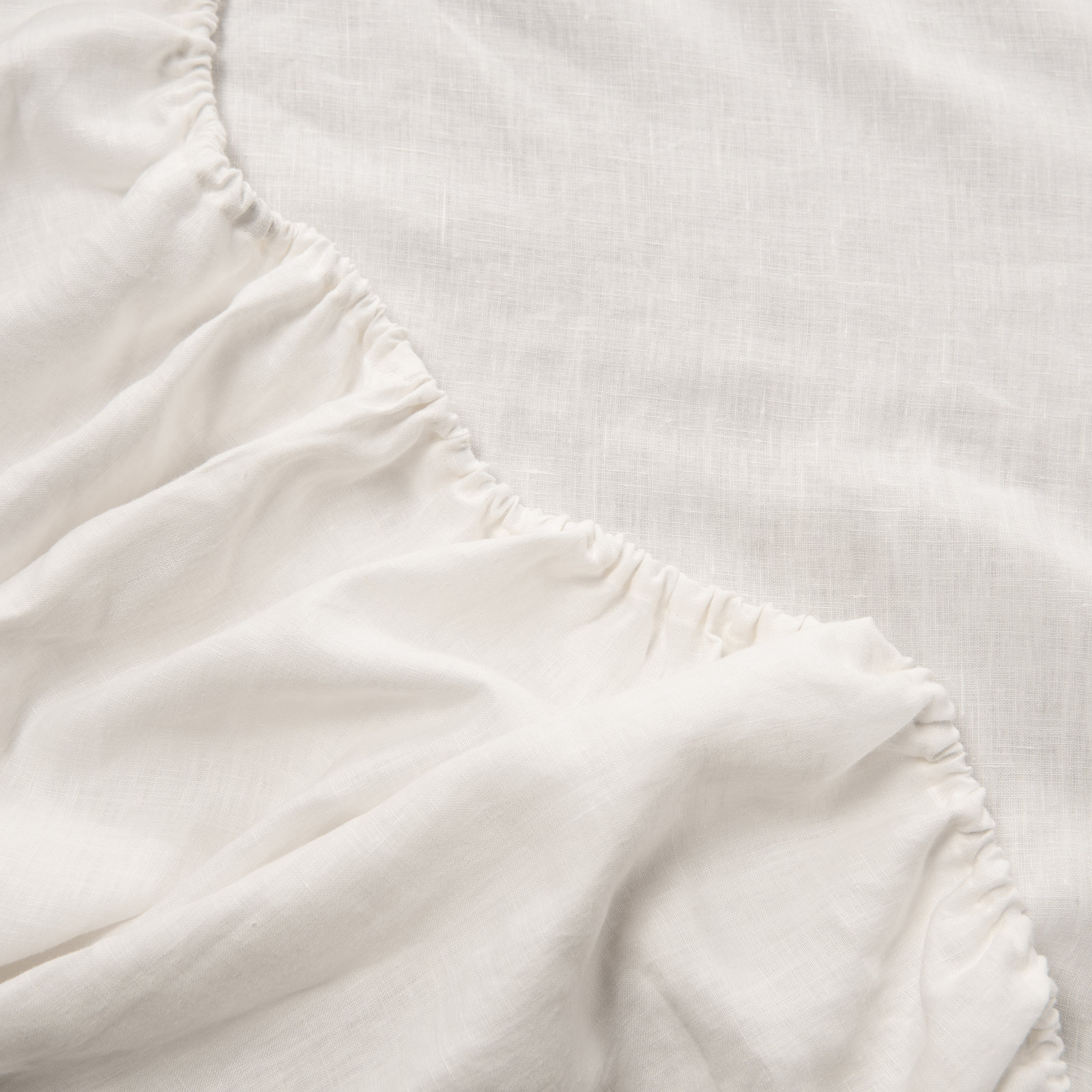 Linen Sheet Set, Queen Case Pack + 1 Fitted Sheet + 2 Pillowcases, Ivory