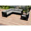 Avion 6 Piece Sectional Set - Black-387827683-376409132