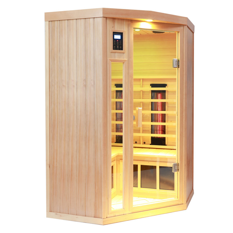 Sauna pentagonal intérieur à infrarouge lointain pour salle de bain-B