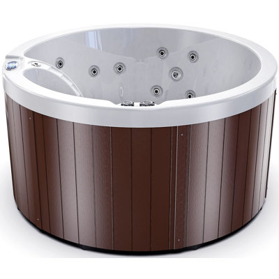 Luxuria Spas 110 Volt 5 Person 39 - Jet Acrylic Round Standard (Hardwired) Hot Tub with Ozonator