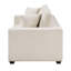 Causeuse modulaire contemporaine avec coussins en chenille, coussins en mousse, contreplaqué, cadre, meubles de salon, 1 pièce