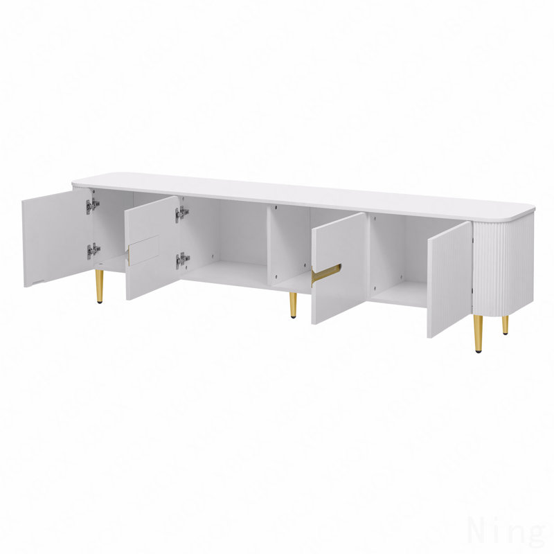 Minimalist TV Stand For Tvs Up To 85 Inches, Modern Entertainment Center Media Console With 4 Spacious Cabinets Used For Living Room