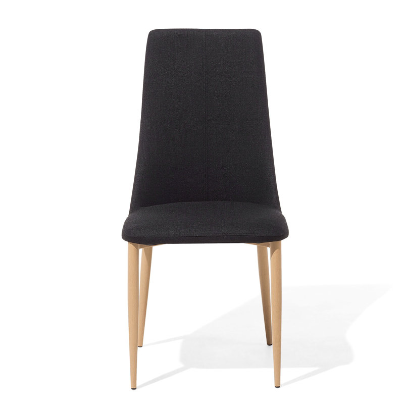 Mohit 43cm H Upholstered Side Chair, Black