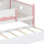 Lit de jour avec lit gigogne et étagères intégrées, structure de baldaquin en forme de maison pour chambres d'enfants-448994476-448994474