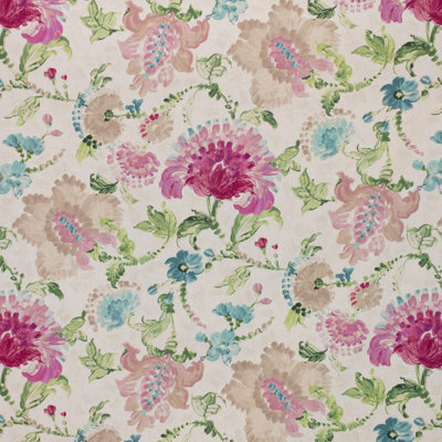 Tissu 100% coton floral Brushstroke