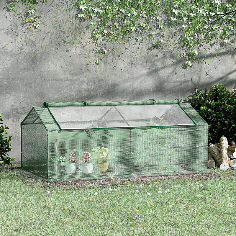 Mini serre chaude d'extérieur portative pour plantes de 71 po x 36 po x 28 po Outsunny