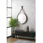 Leather Round Wall Mirror-109789599